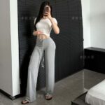 Leg Pants Slimming Women's Easiest for Match Sports Modal Fabric